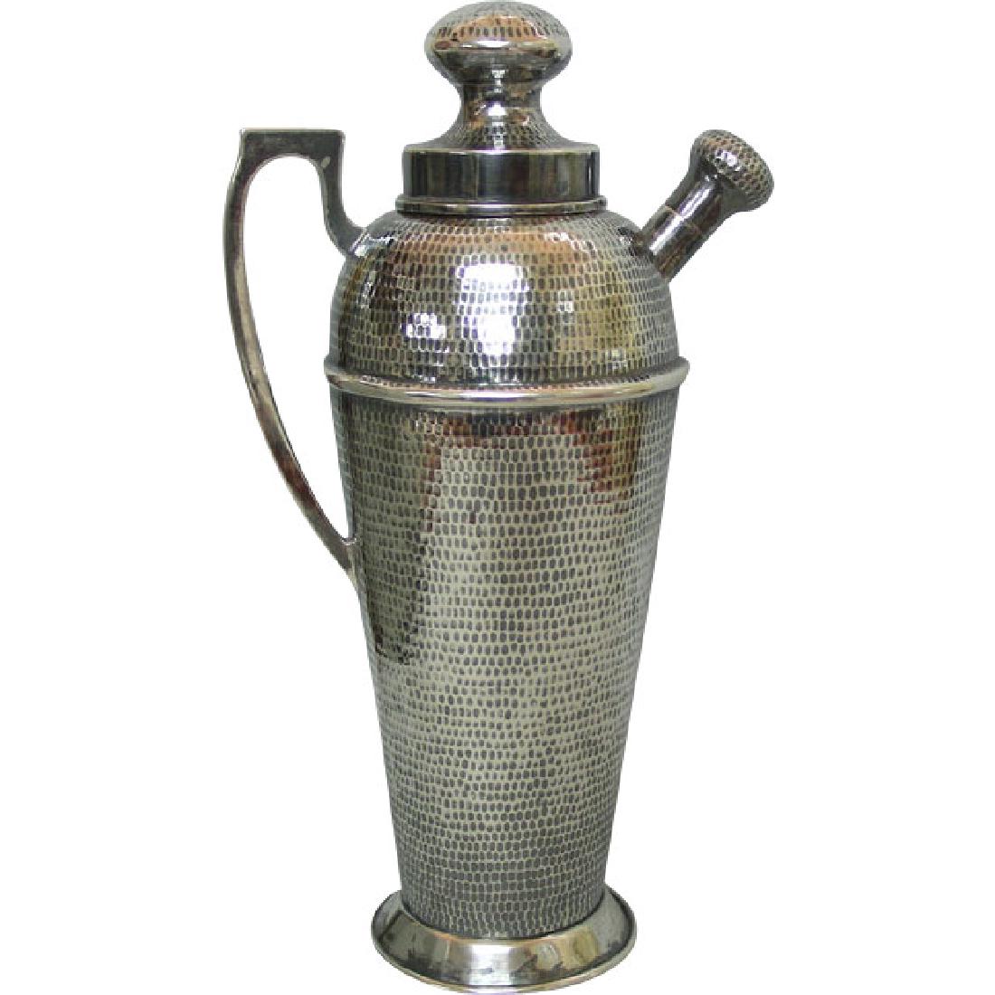 Chinese Export Sterling Silver Cocktail Shaker, China, (1 of 3)