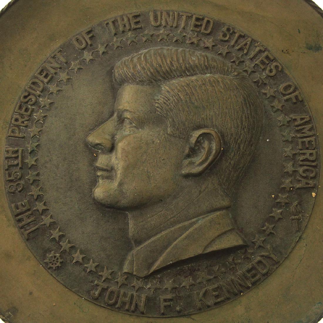 President John F Kennedy Commemorative Bronze Wall (1 of 2)