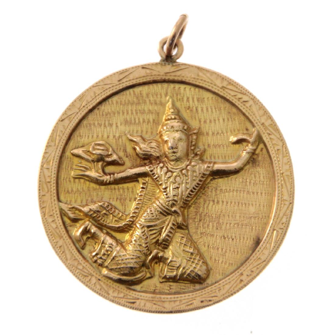 14k Yellow Gold Pendant. (1 of 2)