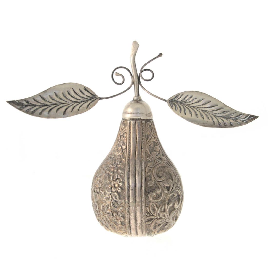 Silver Pear Form Rosewater Sprinkler. (1 of 2)