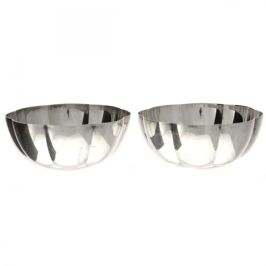 Pair of Christofle Silver Plated Bowls, France, 1935-19 (1 of 3)