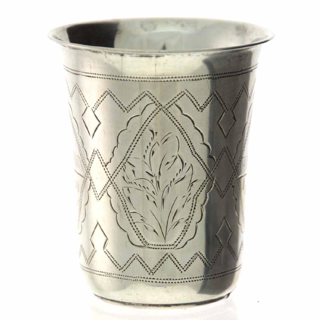 Russian Silver Beaker Cup, Kiev, 1896. (1 of 3)