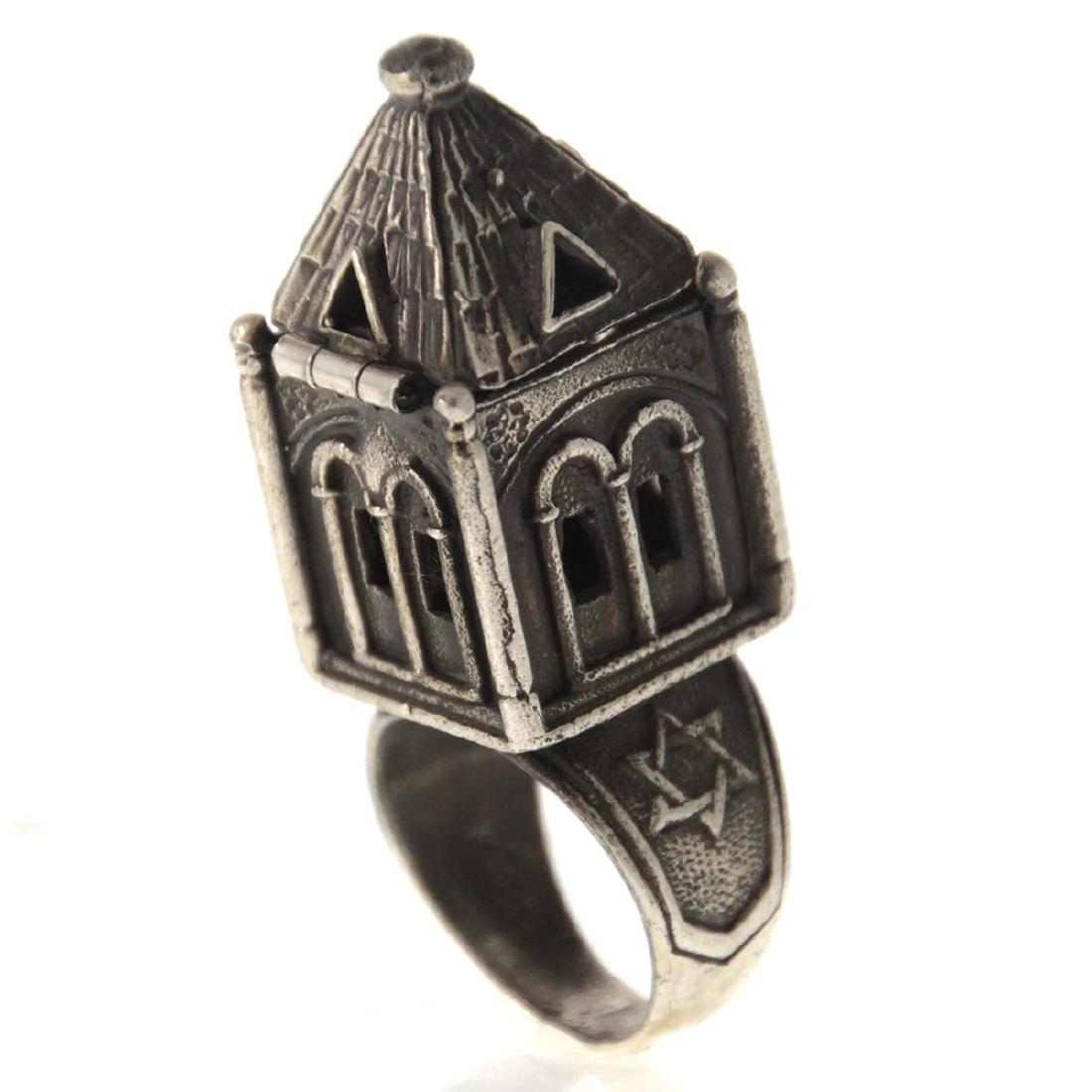 Jewish Silver Wedding Ring. (1 of 3)