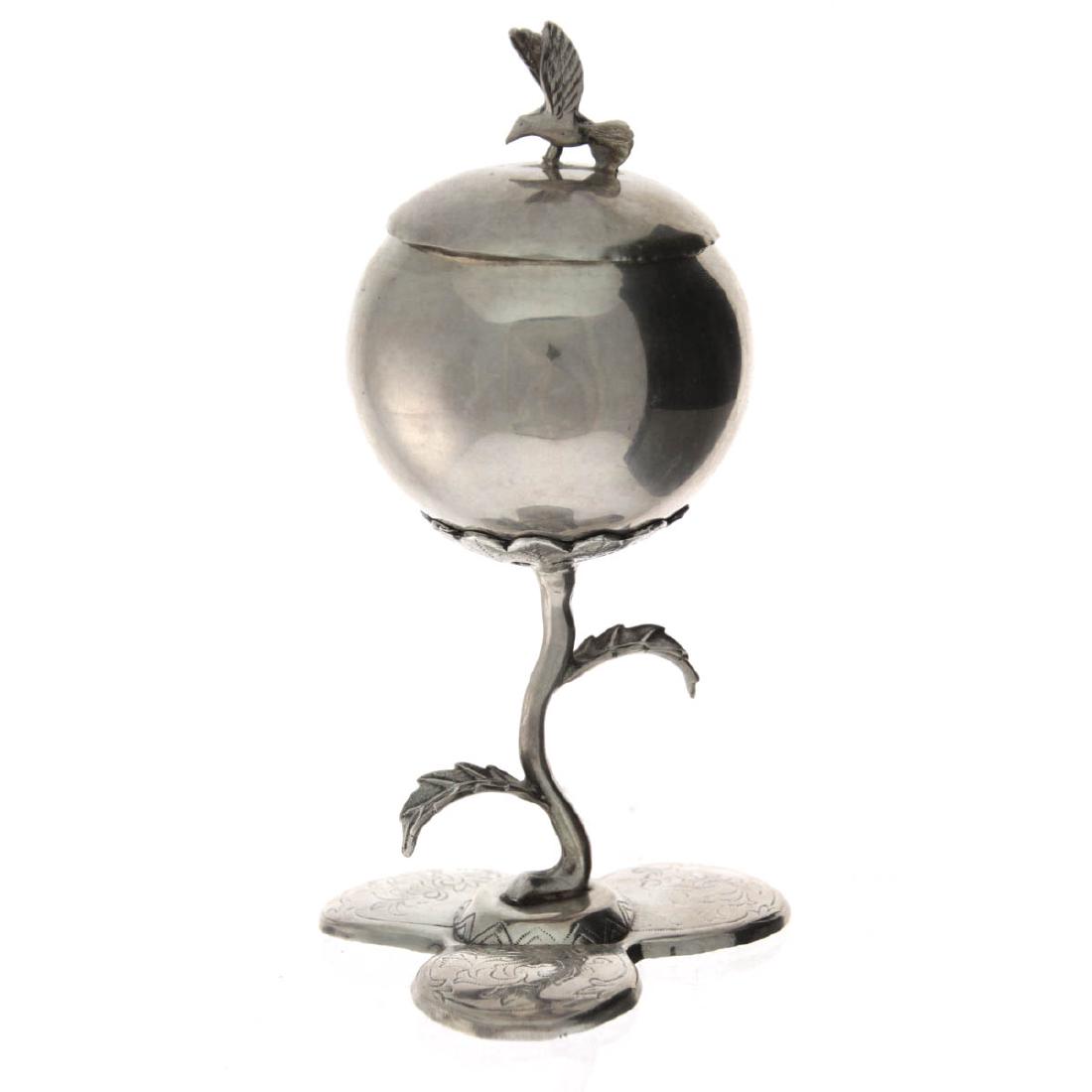 Ruzhin Sterling Silver Kiddush Cup, Judaica. (1 of 5)