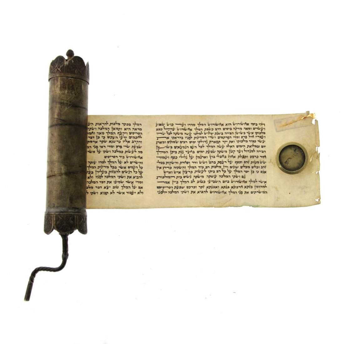 Esther Scroll Megillah on Parchment, Early 20th Century (1 of 6)