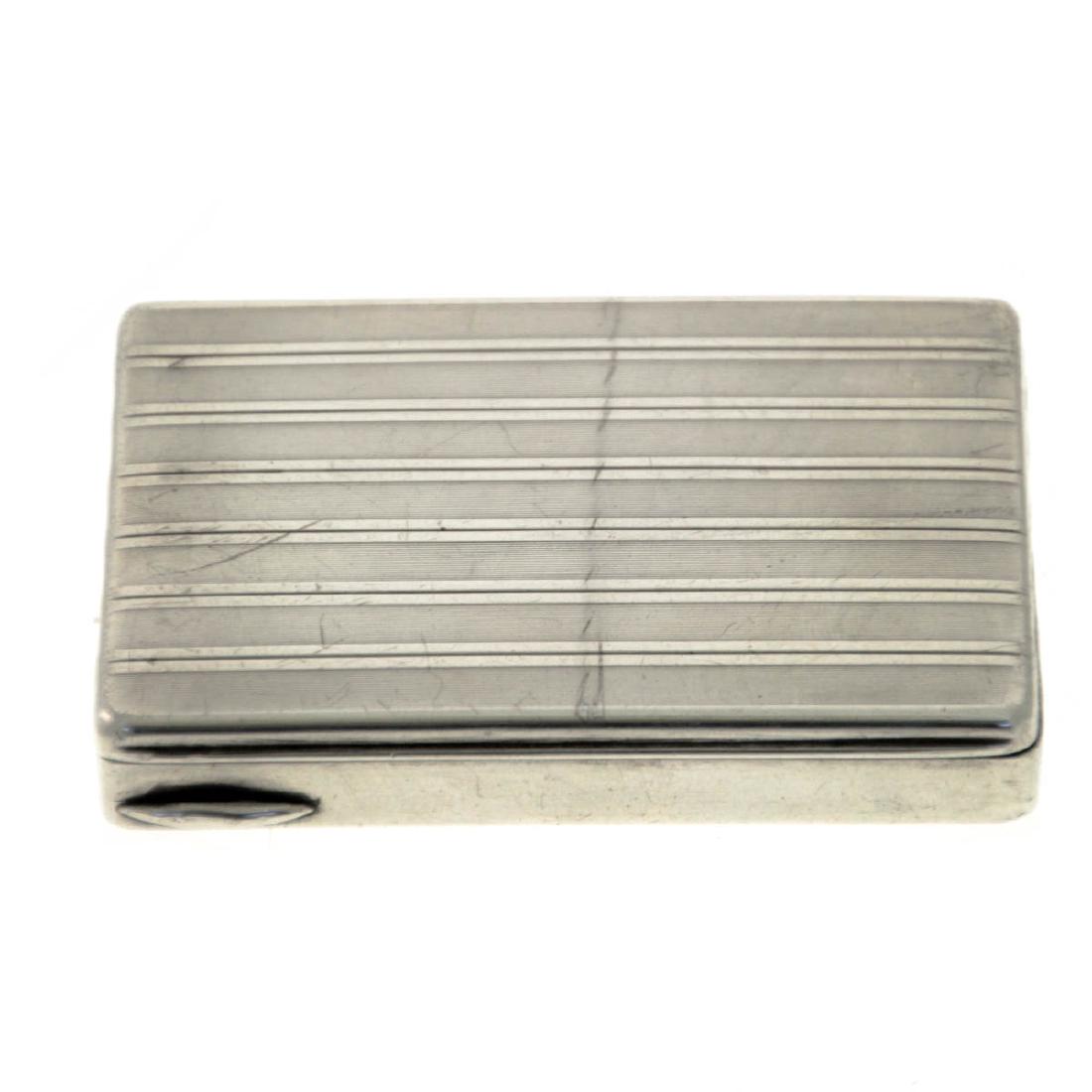 Art Deco Silver Snuff Box, 1920s. (1 of 5)