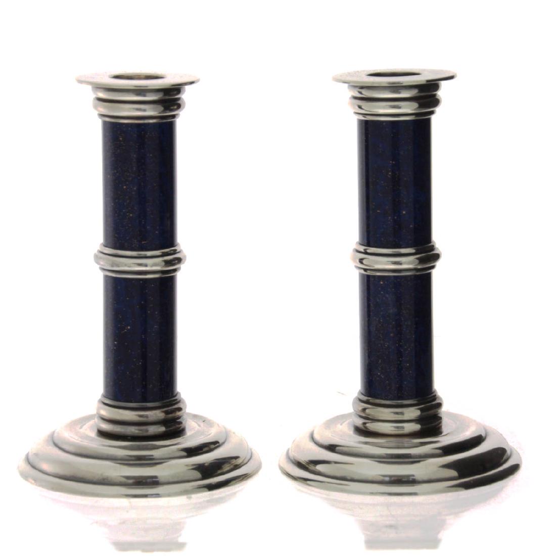 French Pair of Puiforcat Candlesticks. (1 of 3)