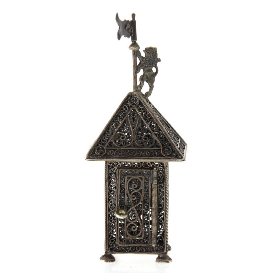 Sterling Silver Filigree Spice Box Besamim. (1 of 5)