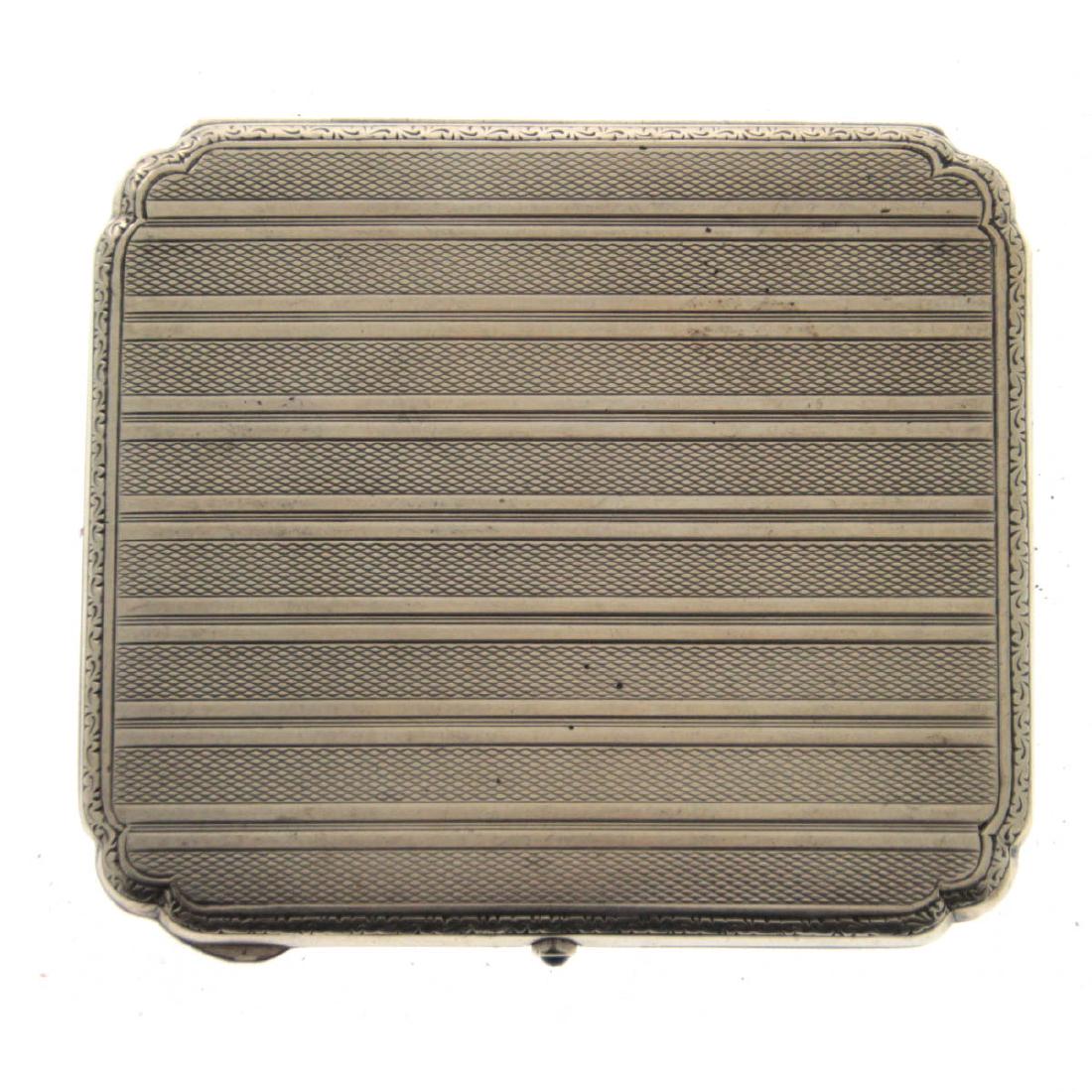 Silver Cigarette Case, Circa 1900. (1 of 4)