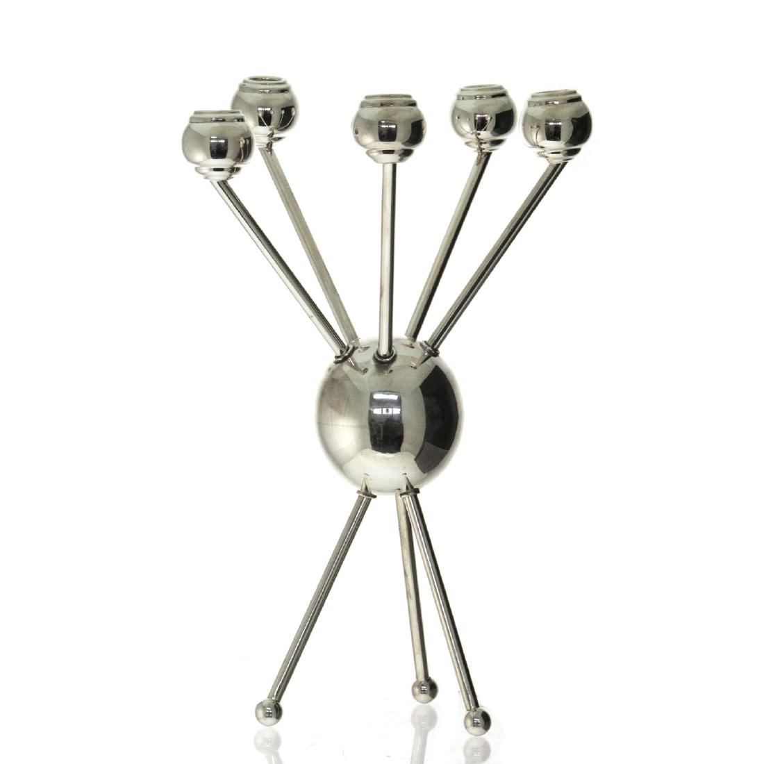 Sterling Silver Five Light Candelabra. (1 of 2)