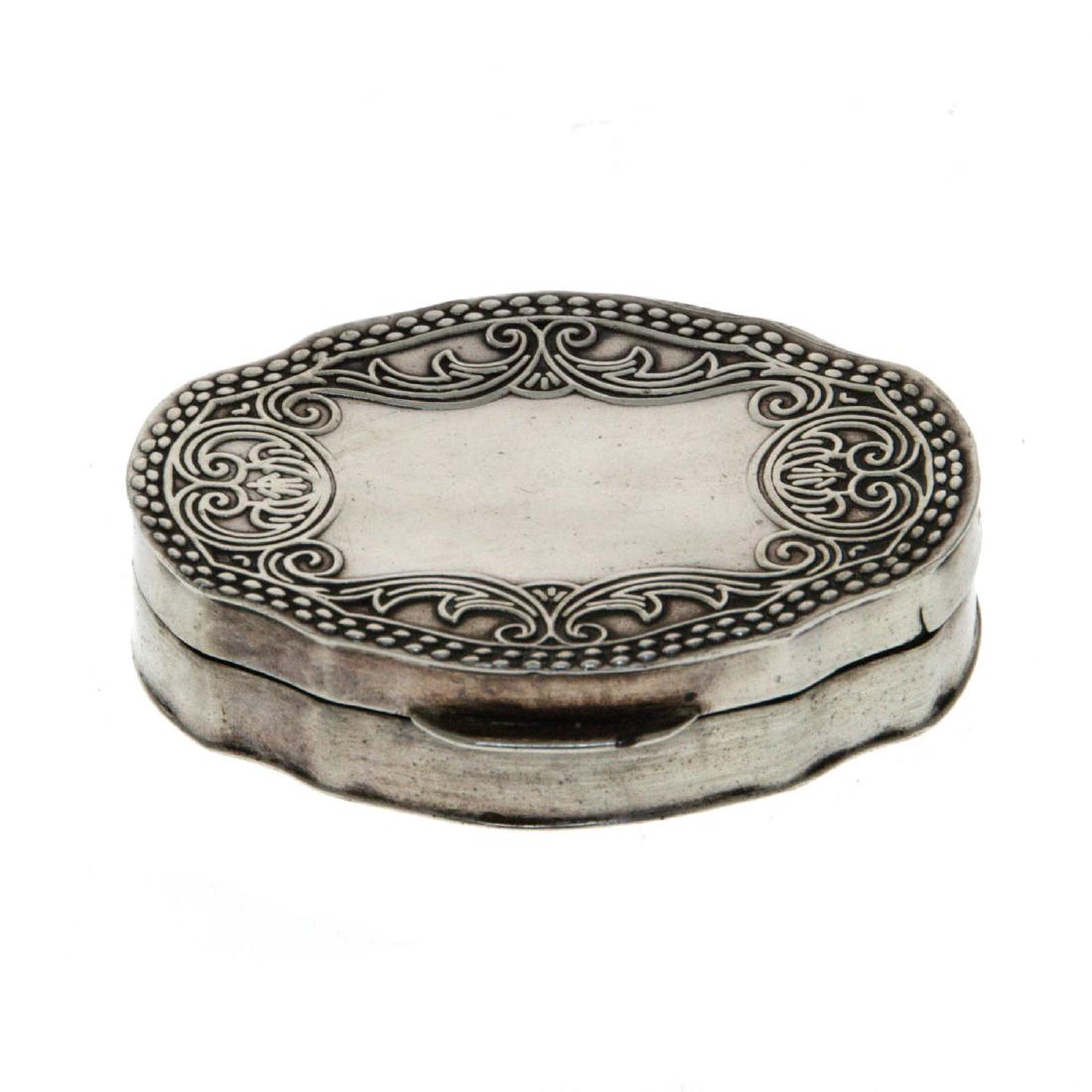Sterling Silver Snuff Tobacco Box. (1 of 4)
