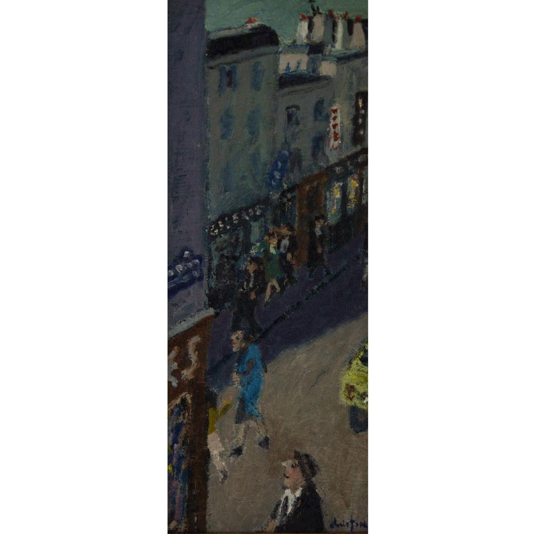 Pierre Christin - Rue de Seine, Oil on Canvas, Paris, (1 of 3)