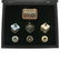 Set of 3 Artistic Dreidels and Hanukkah Gelt Box. - 2