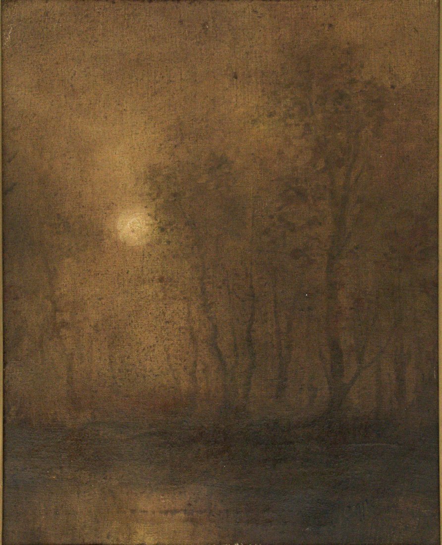 Laszlo Mednyanszky - Landscape with Trees Oil on Canvas (1 of 3)