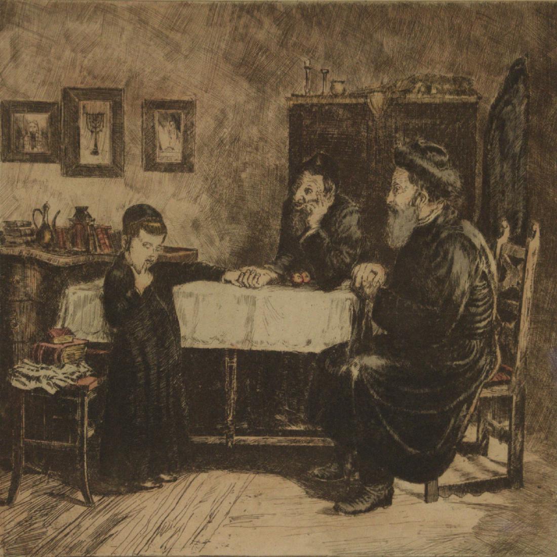 Isidor Kaufmann - Rabbis Querying a Young Student, (1 of 3)