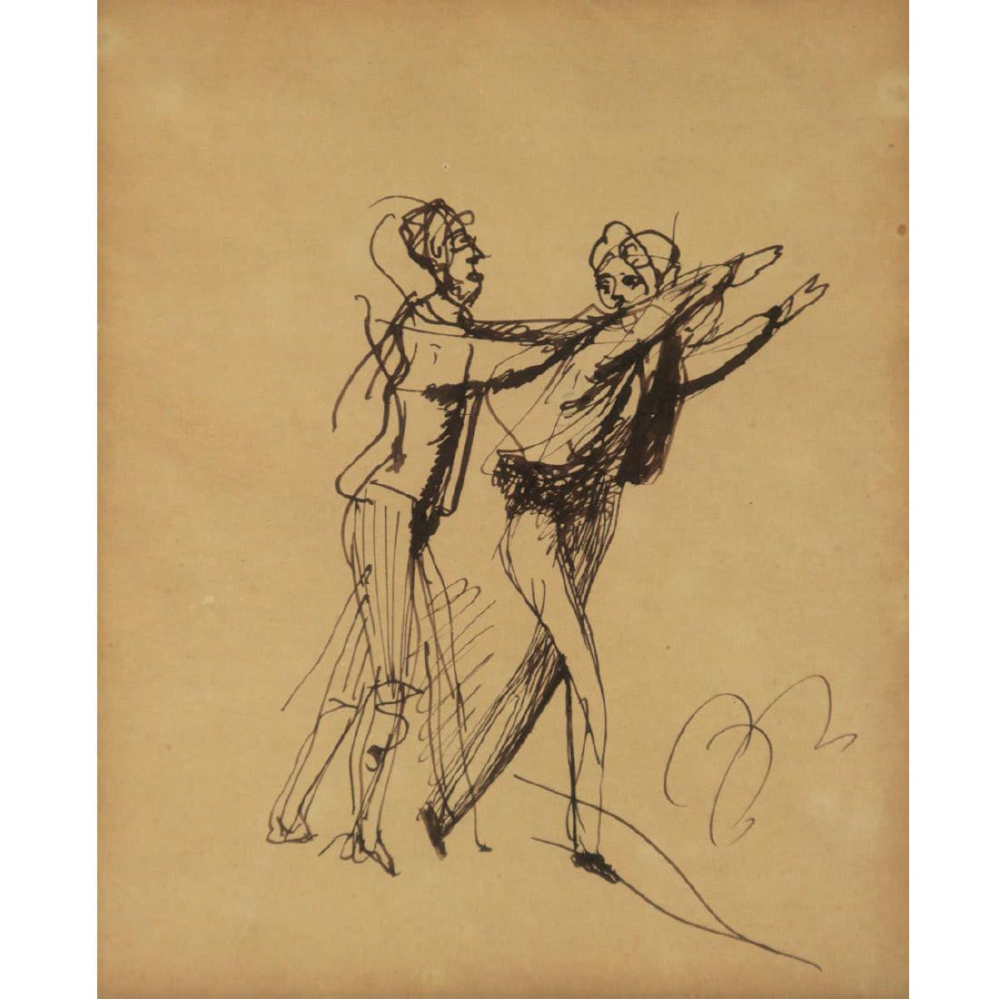 Balthus Balthasar Klossowski de Rola - The Pursuit, Ink (1 of 6)