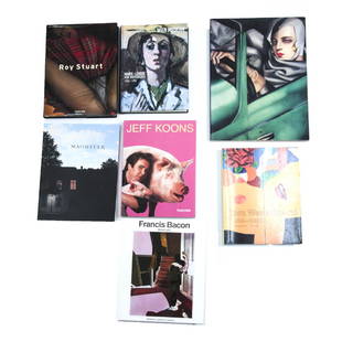 Seven Art Books.: Seven Art Books. Including: Roy Stuart. Marie-Louise von Motesiczky, 1906-1996. Tom Wesselmann, 1959-1993. Jeff Koons. Francis Bacon. Tamara de Lempicka. Rene Magritte. <b