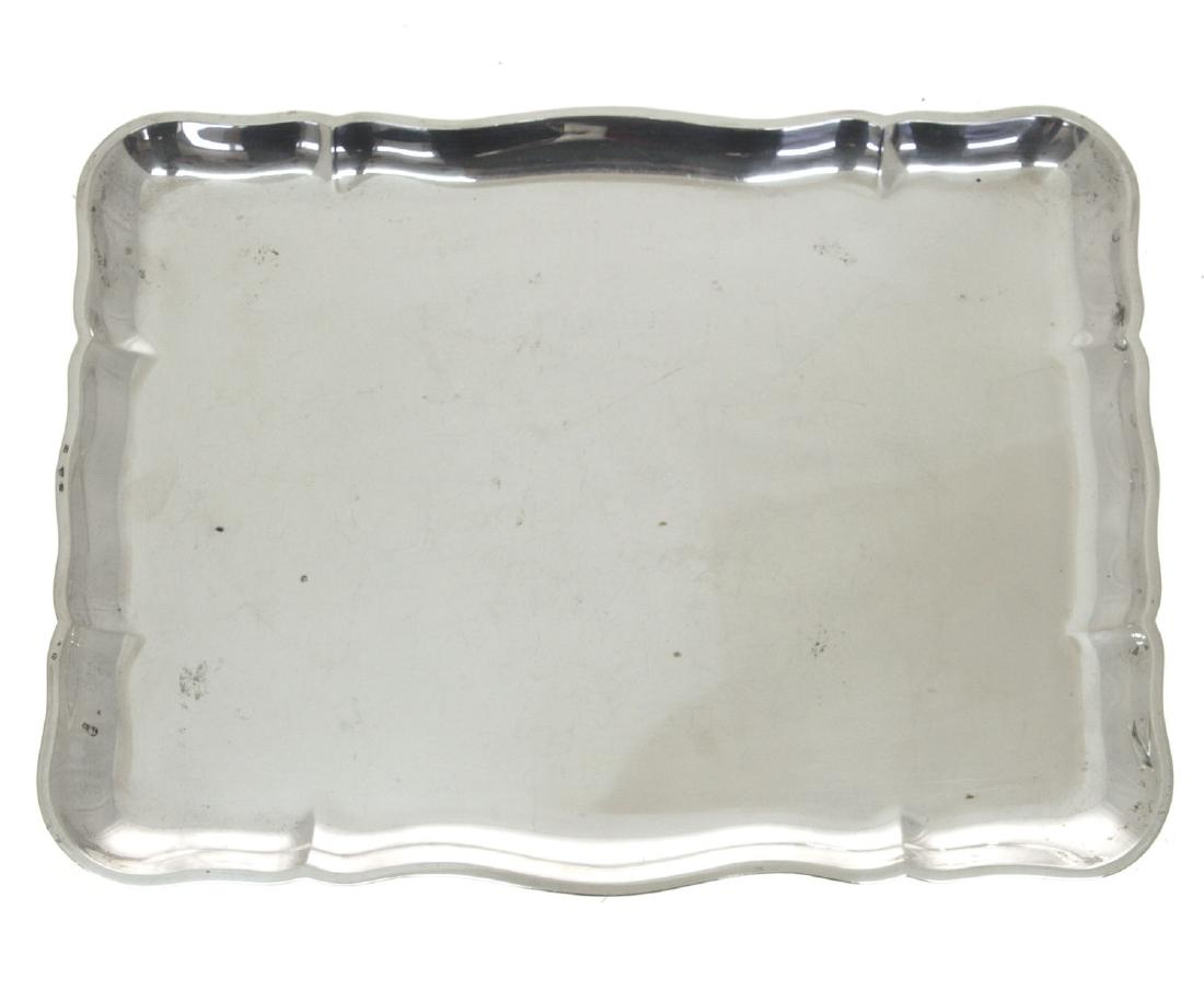 Silver Tray, Czechoslovakia, 1940s. (1 of 2)