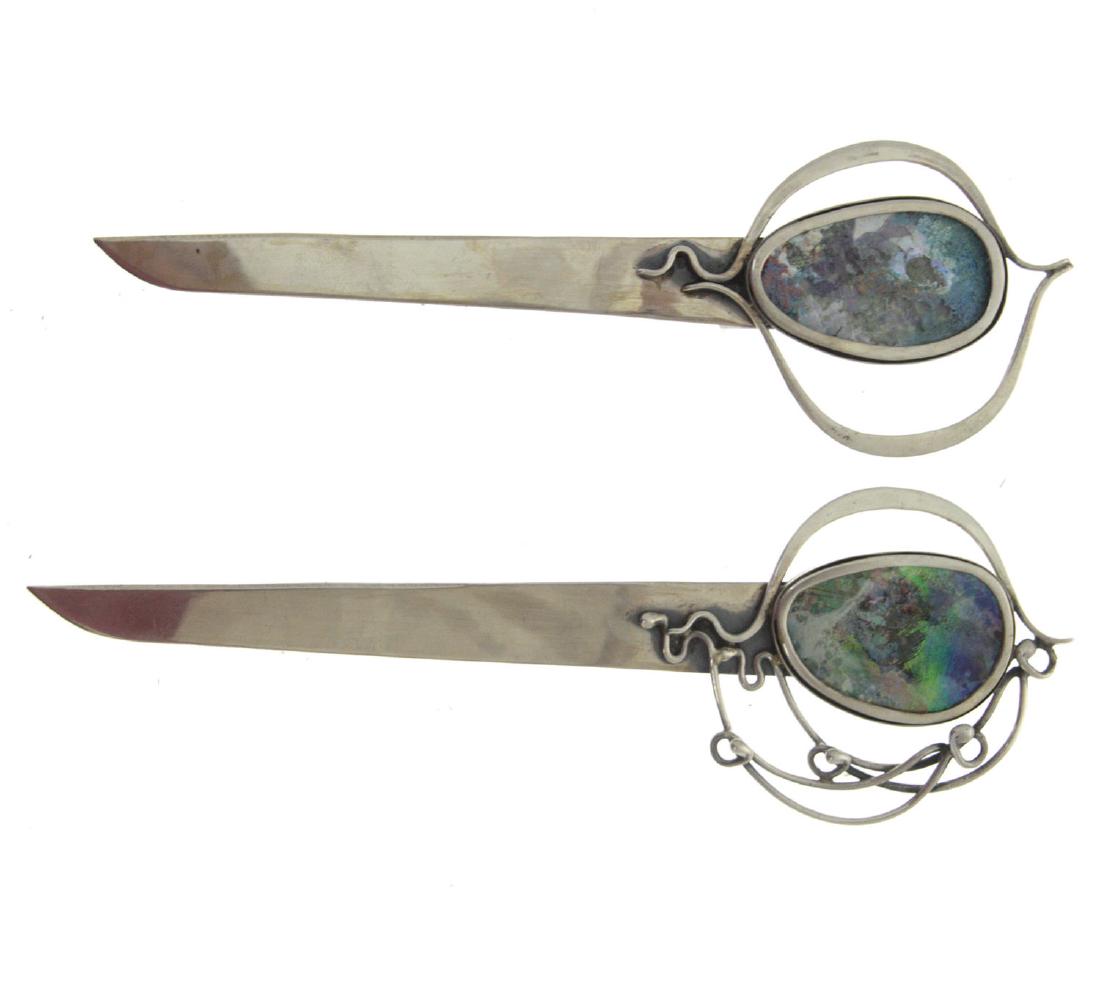 Two Sterling Silver Letter Openers. (1 of 3)