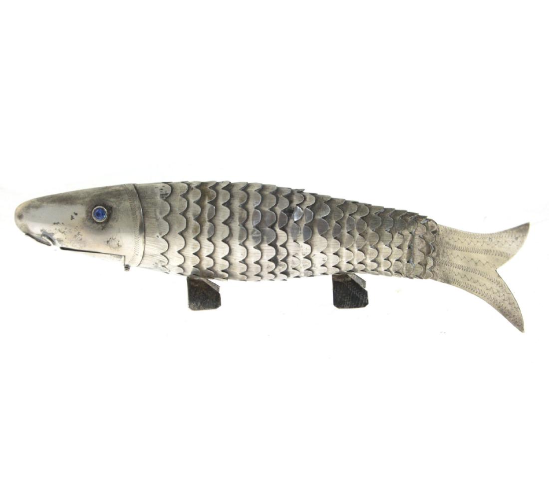 Silver Fish Form Spice Box Besamim, Judaica. (1 of 2)