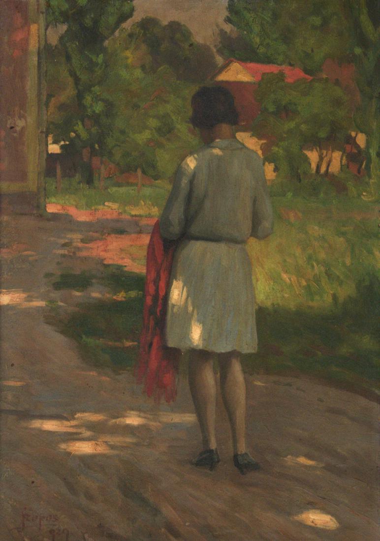 Sandor Szopos (Hungarian, 1881-1954) - Woman, Oil on (1 of 3)