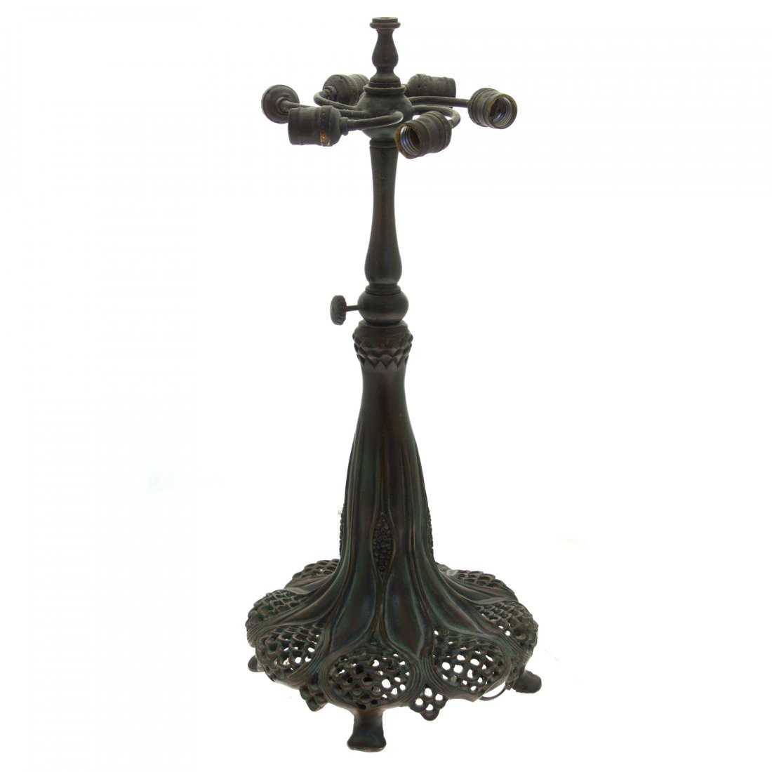 Art Nouveau Tiffany & Co Style Bronze Table Lamp. (1 of 1)
