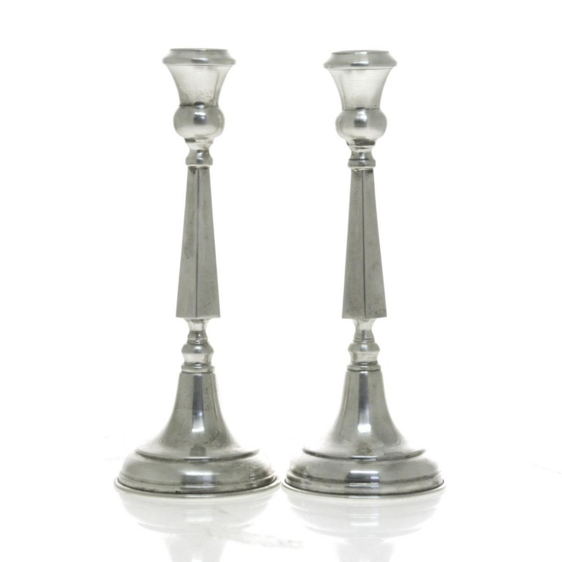 Pair of Sterling Silver Candlesticks. (1 of 2)
