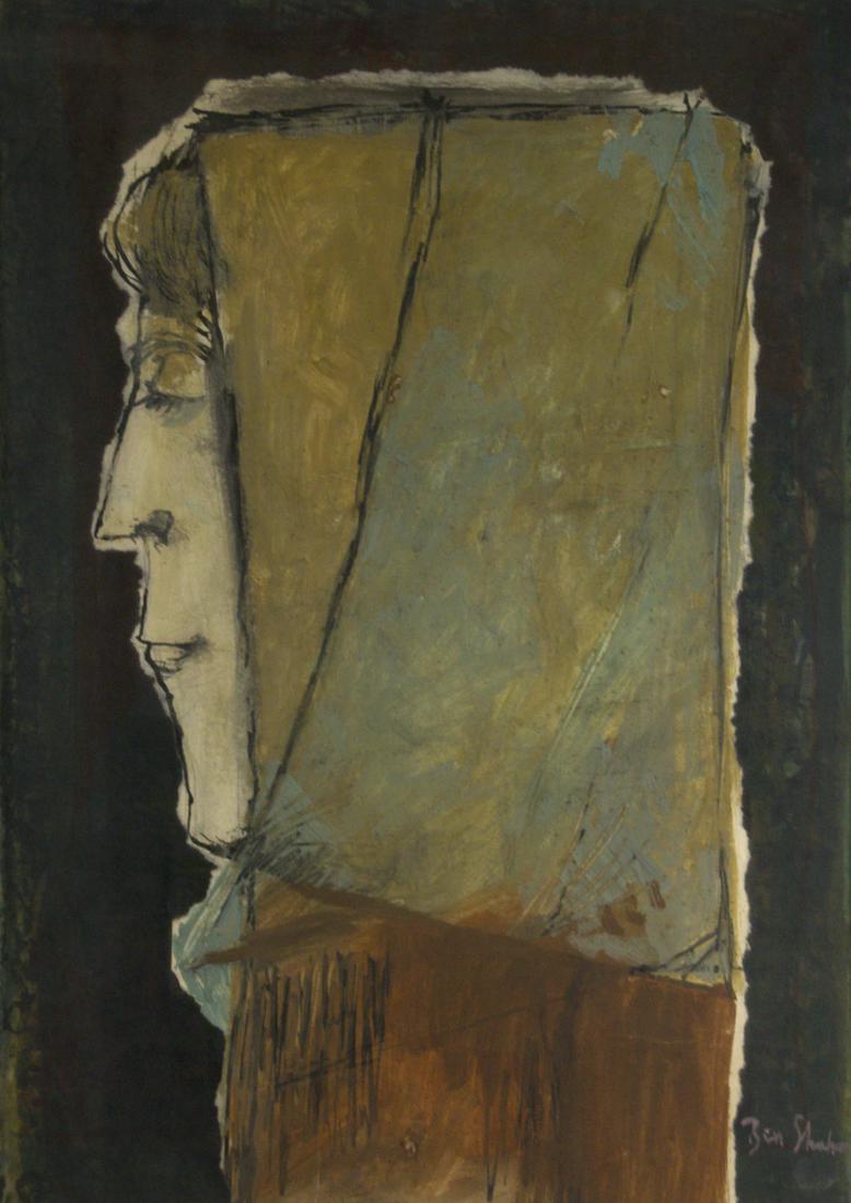 Ben Shahn (1898-1969) - Levana, Mixed Media on Paper. (1 of 2)