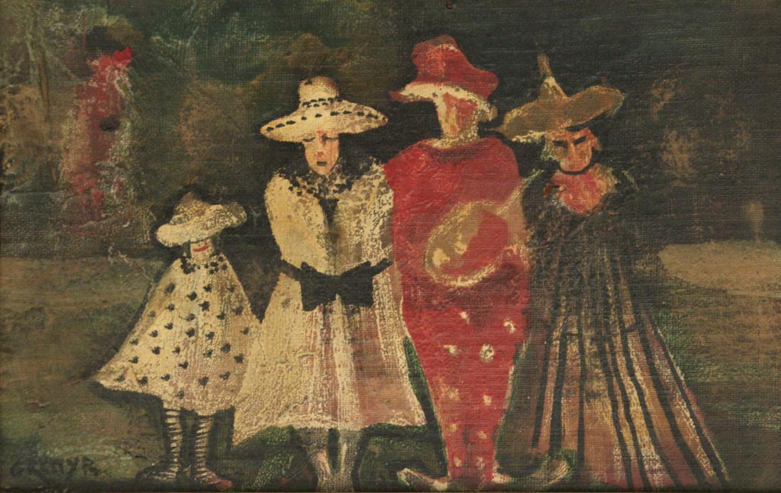 Gretty Rubinstein Rothman (1945-2001) - Figures, Oil on (1 of 3)