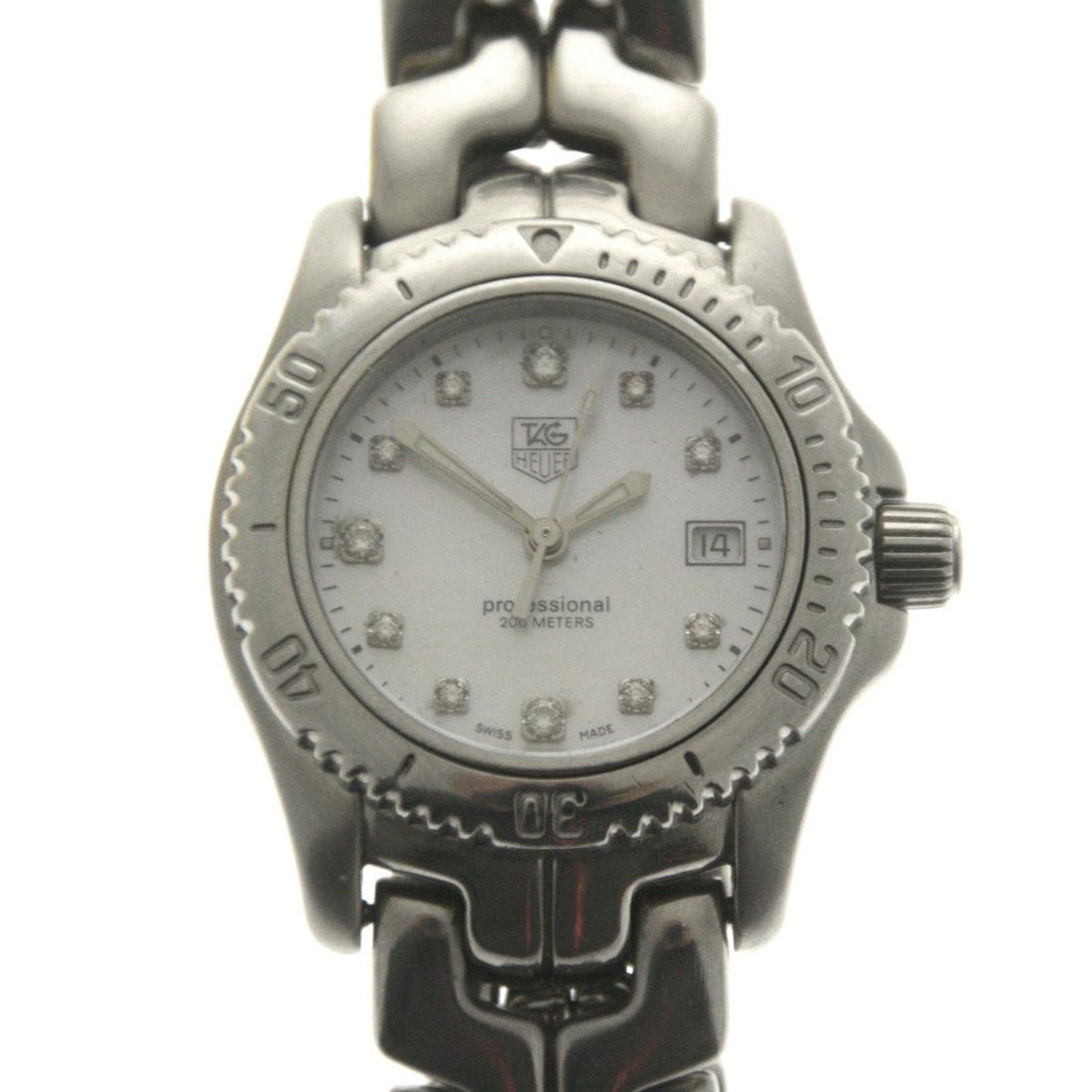 Tag Heuer Lady's Diamond Wrist Watch. (1 of 4)