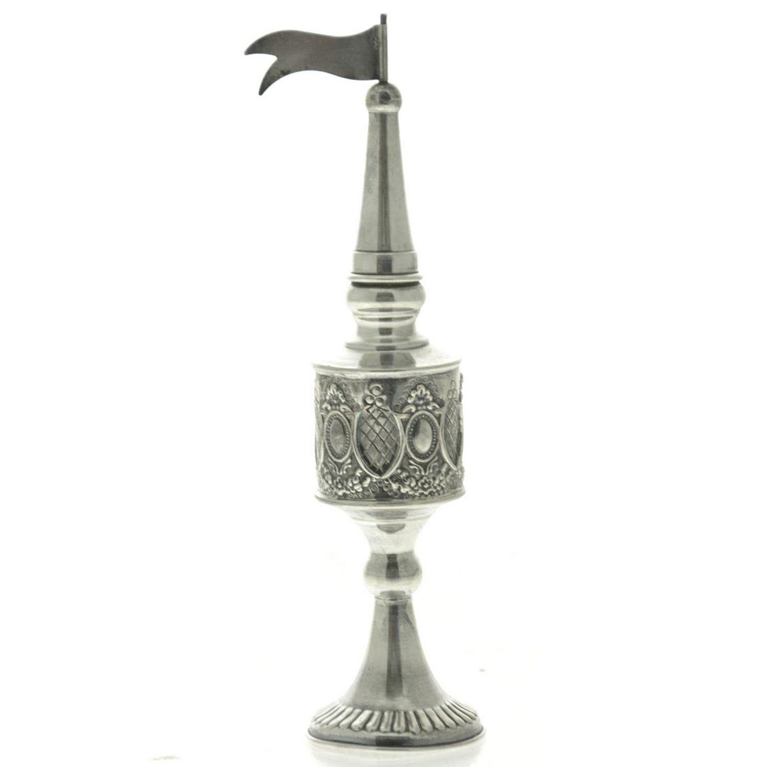 Sterling Silver Spice Tower Besamim, Judaica. (1 of 2)