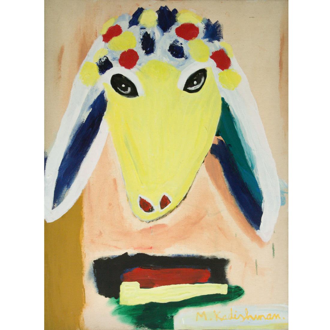 Menashe Kadishman (1932-2015) - Sheep, Acrylic on (1 of 3)