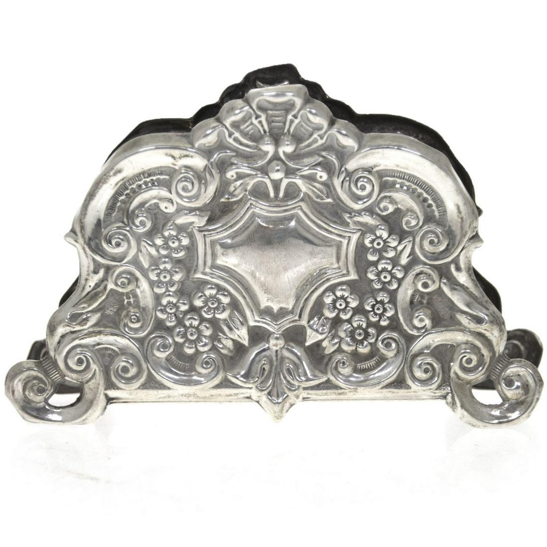 Sterling Silver Napkin Holder. (1 of 3)