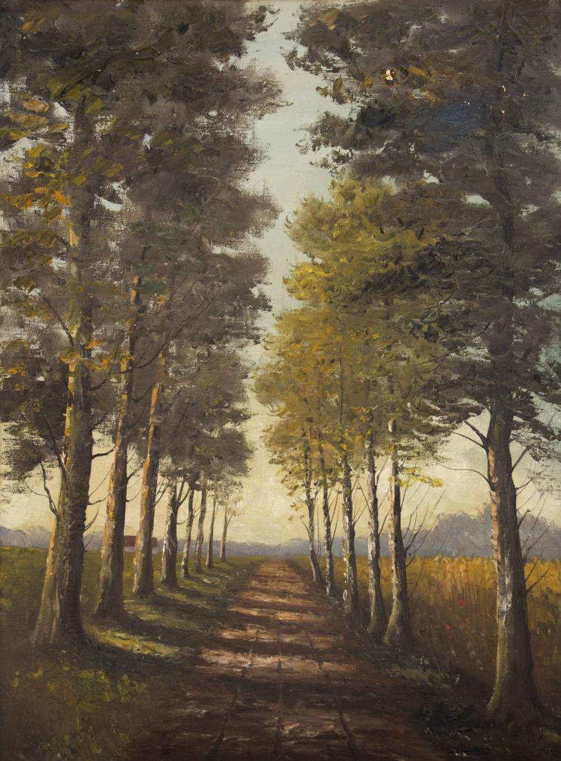 Unidentified Artist - Path, Oil on Canvas. (1 of 3)