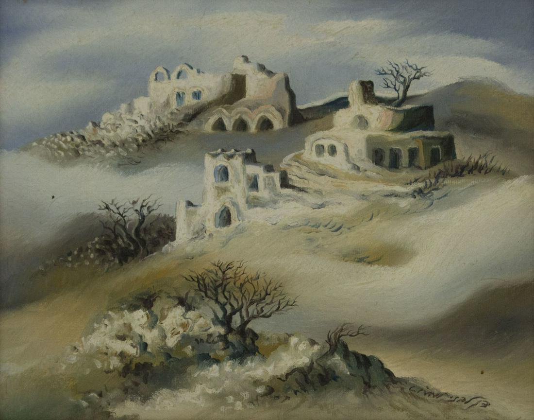 Dan Livni (b.1936) - Landscape, Oil on Canvas Mounted (1 of 3)