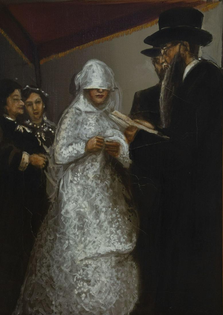 Unidentified Artist (Probably Polish) - Jewish Wedding, (1 of 3)