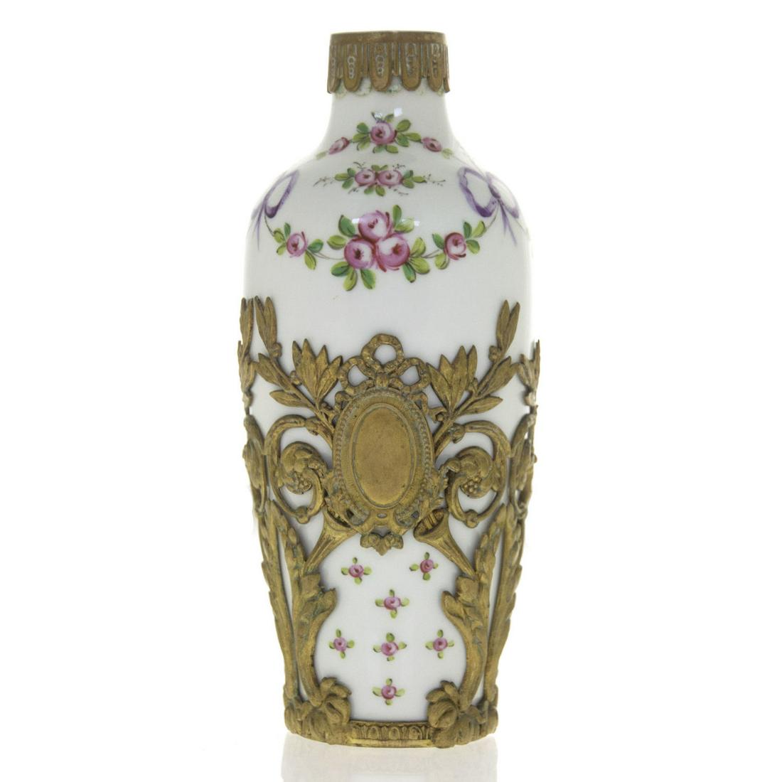 French Bronze Mounted Porcelain Vase. (1 of 2)
