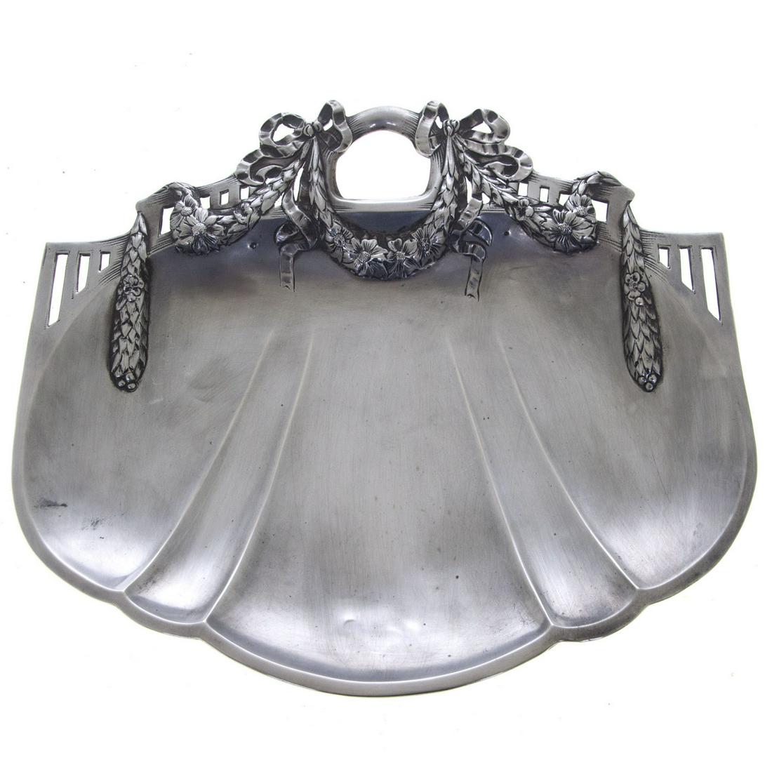 Beautiful Silver Tray, Vienna, Austria, 1872-1922. (1 of 3)