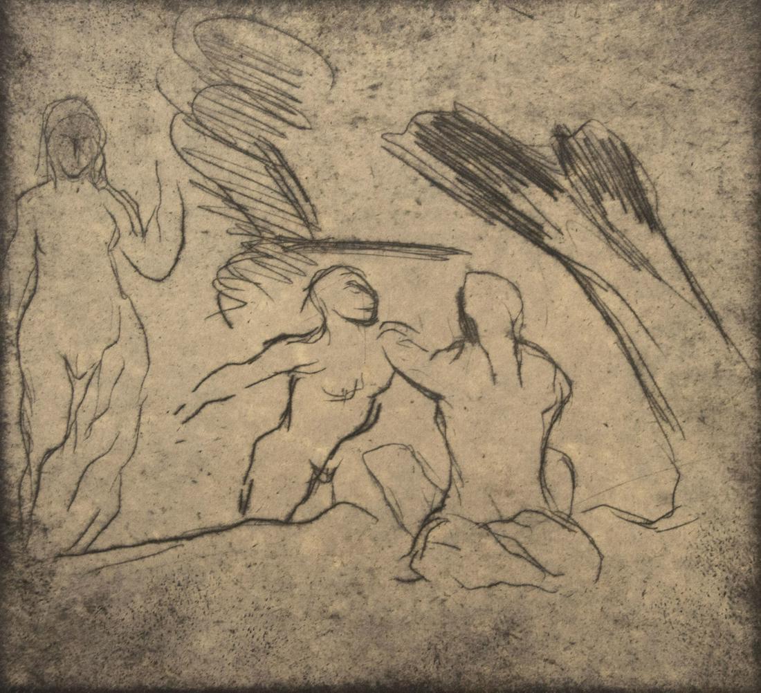 Friedrich Feigl (Czech, 1884-1965) - Etching. (1 of 2)