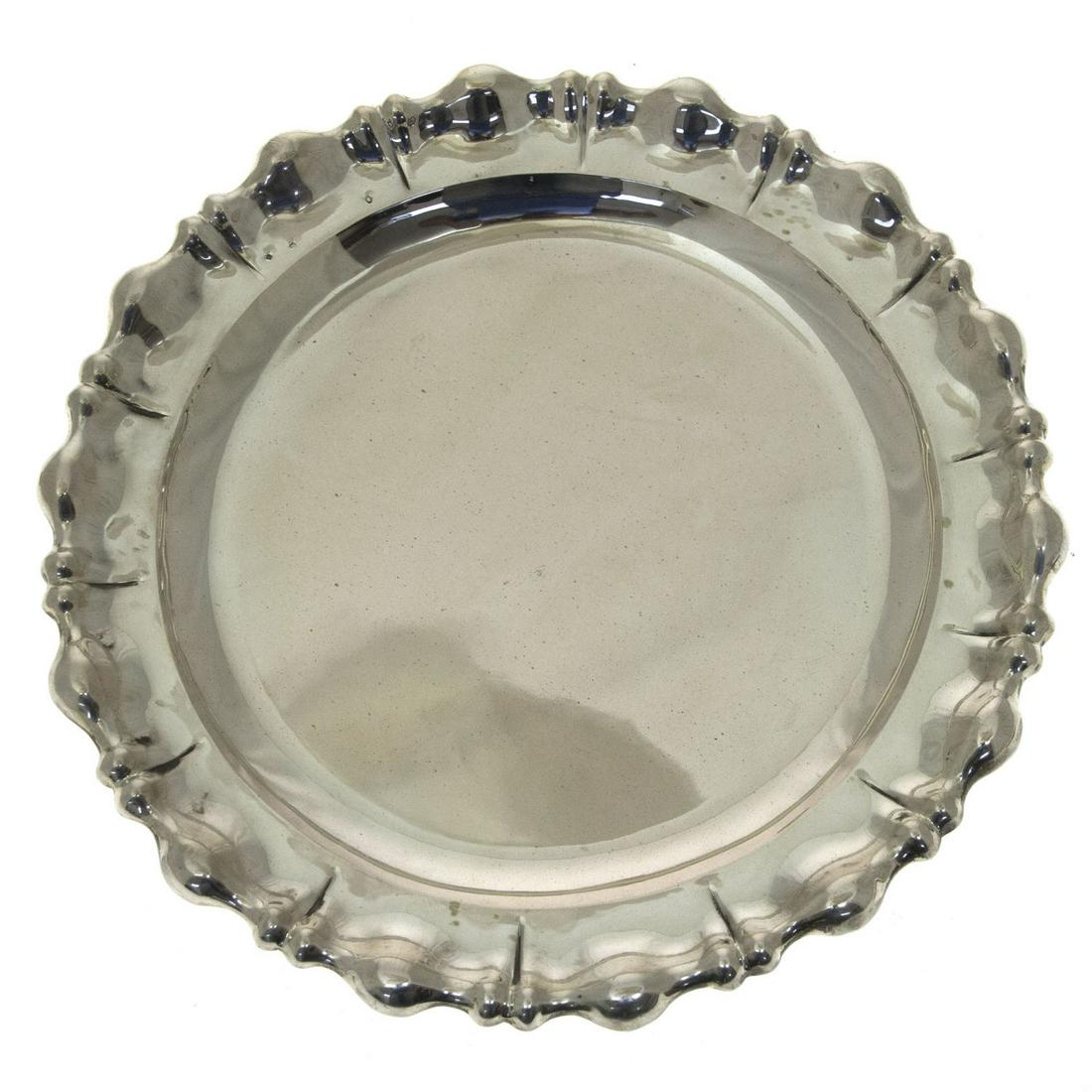 Austro-Hungarian Silver Tray, 1930s-1940s. (1 of 2)