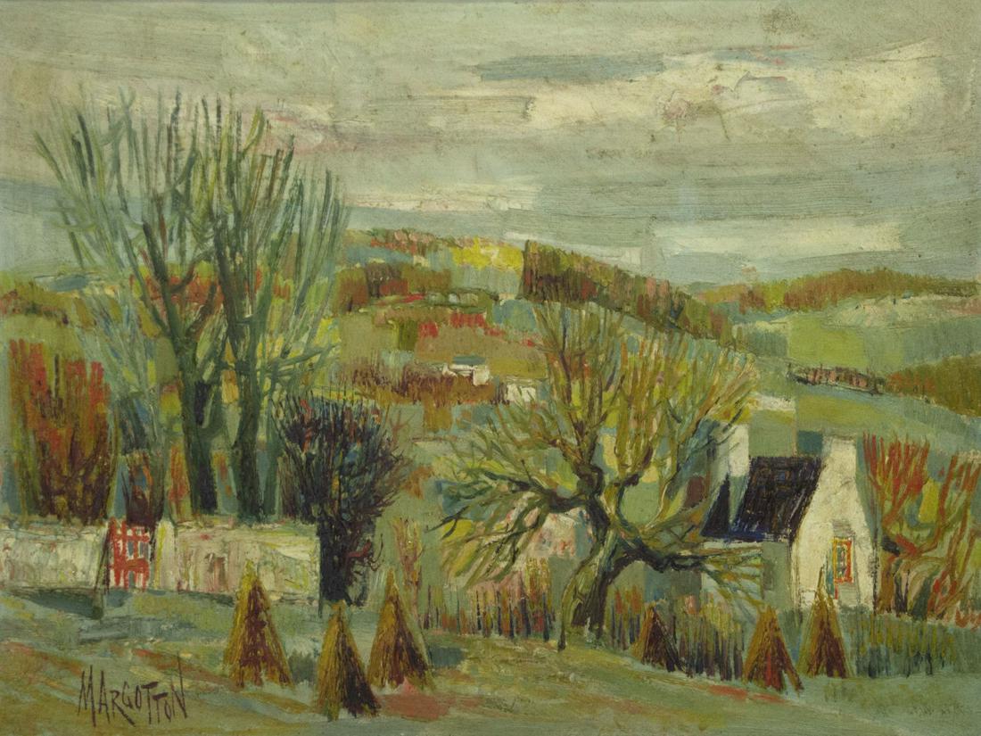 Rene Margotton (French, 1915-2009) - Landscape, Oil on: Rene Margotton (French, 1915-2009) - Landscape, Oil on Canvas. Signed and dated. 46x61cm.