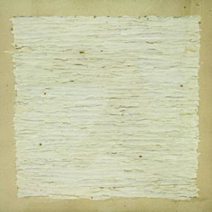 Zigi Ben Haim (b.1945) - Pencil and Collage on Paper.: Zigi Ben-Haim (b.1945) - Pencil and Collage on Paper. Signed. 40x40cm. Frame: 52x52cm.