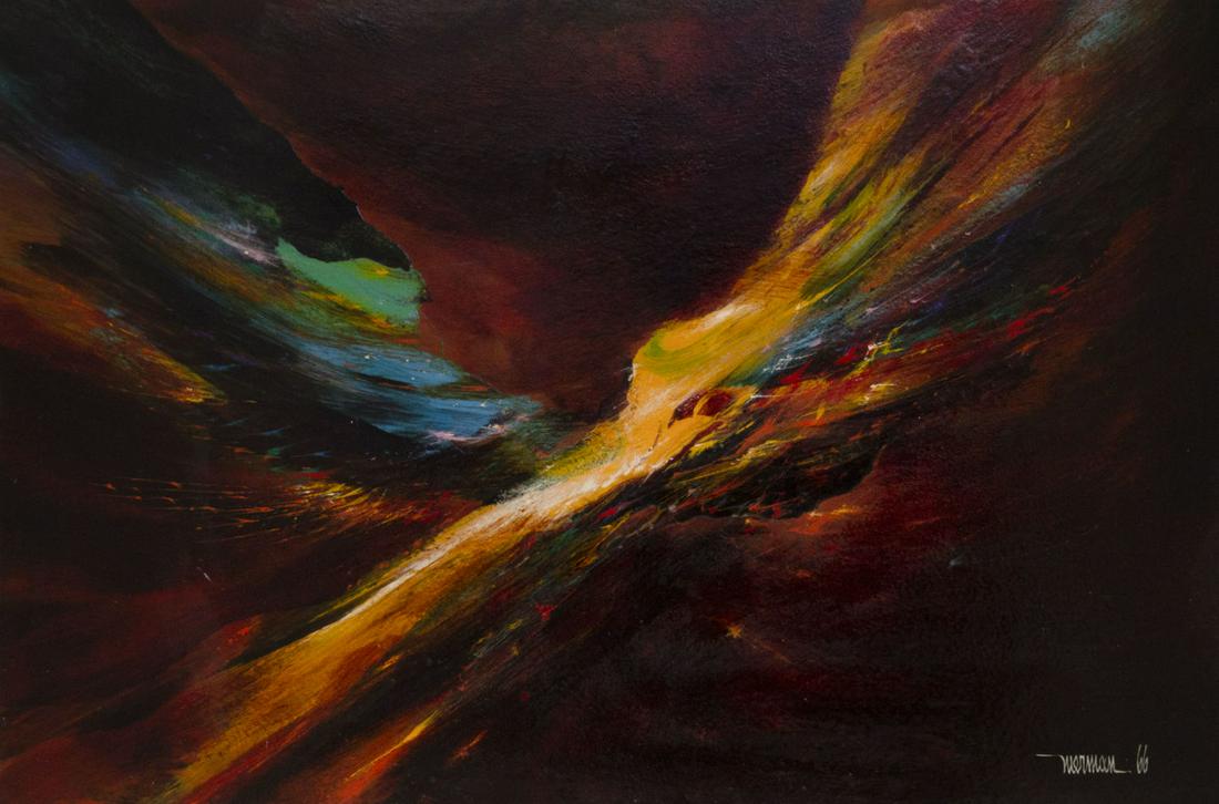 Leonardo Nierman (Mexican, b.1932) - Firebird, Oil on (1 of 4)