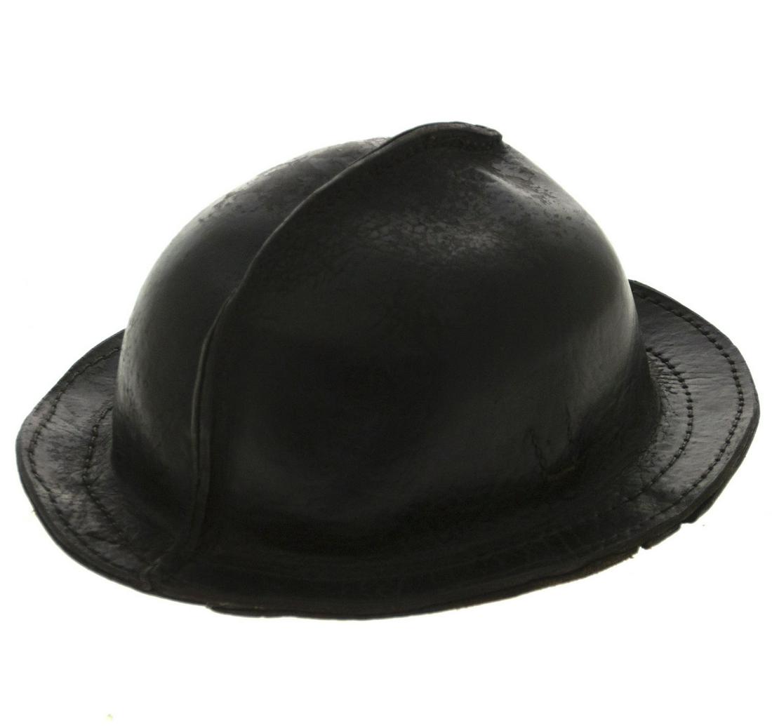 Miner's Hat, Belgium or Netherlands, 19th Century.: Miner's Hat, Belgium or Netherlands, 19th Century.