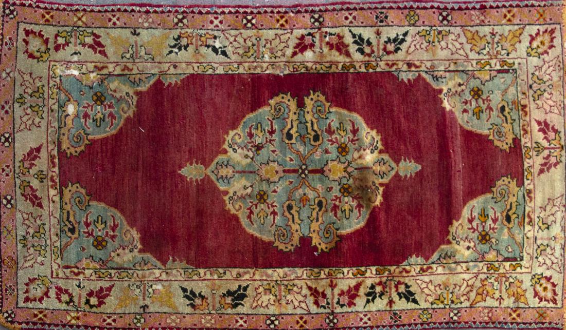 Old Persian Kerman Rug. (1 of 2)
