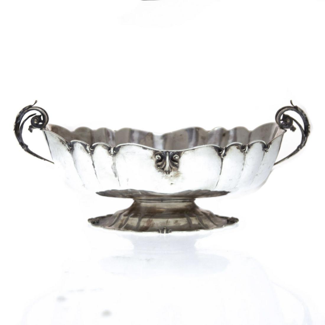 Italian Silver Centerpiece Bowl, Milan, 20th Century. (1 of 2)