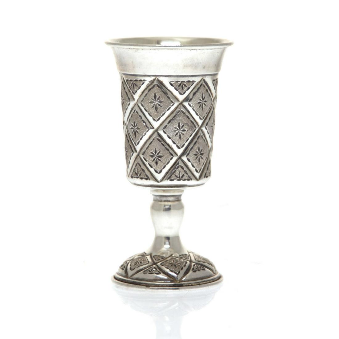 Sterling Silver Kiddush Cup Goblet, Judaica. (1 of 1)