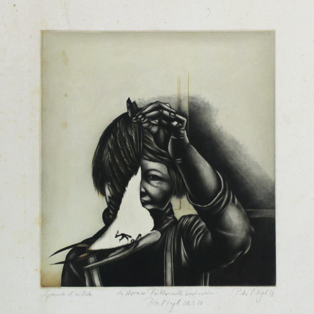 Peter Nagel (German, b.1941) - Etching, 1978. (1 of 2)