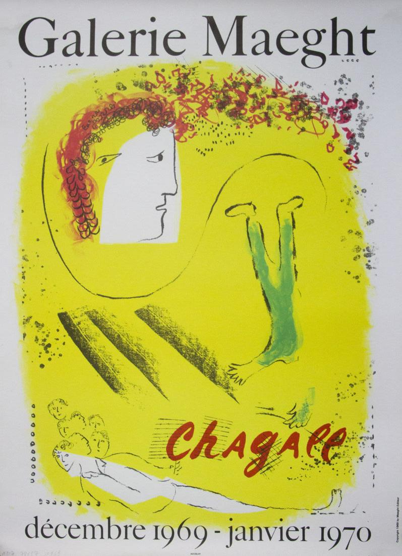 Marc Chagall Gallery Maeght Exhibition Lithograph (1 of 1)