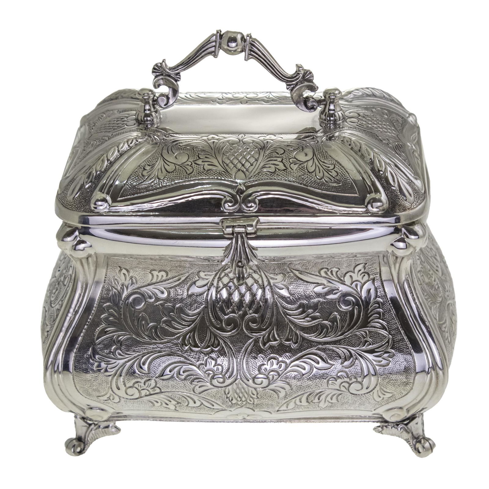 Sterling Silver Ethrog Box, Judaica, Judaica. (1 of 4)